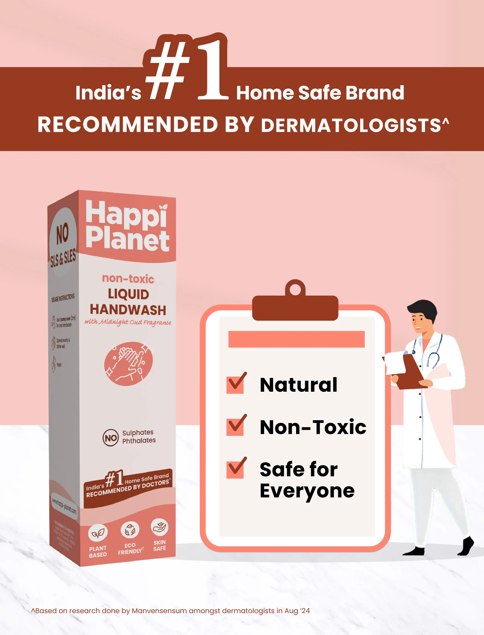 Natural Liquid Handwash Refill | 1L Pack - Image 4